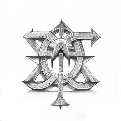 Ankh Symbol tattoo design idea