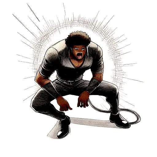 Black Man tattoo design idea