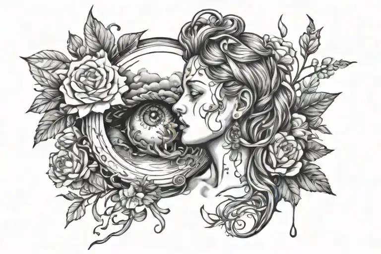 Lover Loner tattoo design idea