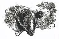 Lover Loner tattoo design idea