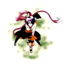 Naruto Kyubi 9 tails, Pain and Nagato, left arm, sleeved tatoo tattoo design idea
