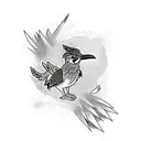 looney toon roadrunner tattoo design idea