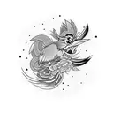 looney toon roadrunner tattoo design idea