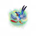 looney toon roadrunner tattoo design idea