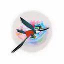 looney toon roadrunner tattoo design idea