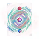 universe contained within a rectangle with some stars and galaxies escaping the boundary  tattoo design idea