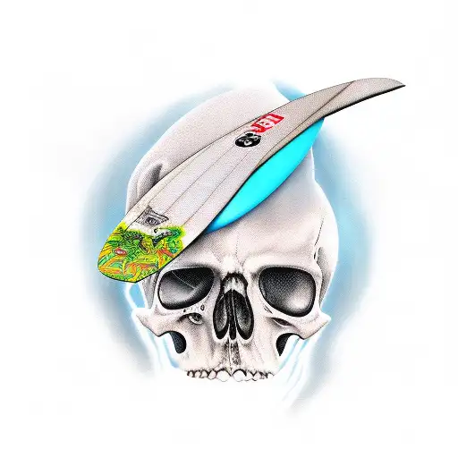 Grim Reaper, surfboard  tattoo design idea