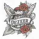 Dexter boyfriend name he my darkness I'm the light   tattoo design idea