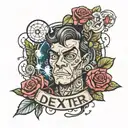 Dexter boyfriend name he my darkness I'm the light   tattoo design idea