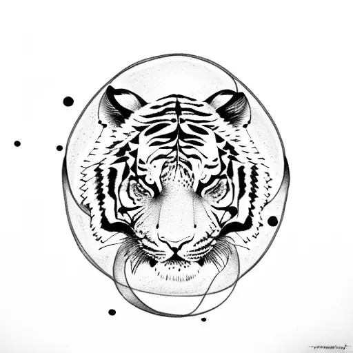 Tattoo Stickers Tiger Moon Whale Male and Female Couples – Fake Tattoos