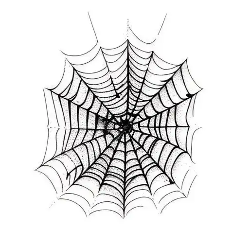 spider webs and coffin and cemetery, spiders tattoo design idea