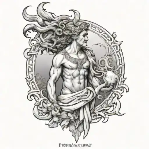 Greek mythology tattoo design idea