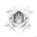 light, shield, fortress, and a sheltering presence, along with abstract elements that visually convey the profound trust tattoo design idea