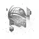 light, shield, fortress, and a sheltering presence, along with abstract elements that visually convey the profound trust tattoo design idea