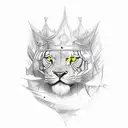 king card yellow tattoo design idea