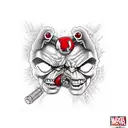 hulk ripping Deadpoolk in half tattoo design idea