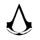 assassin's creed logo, blood in watercolor tattoo design idea