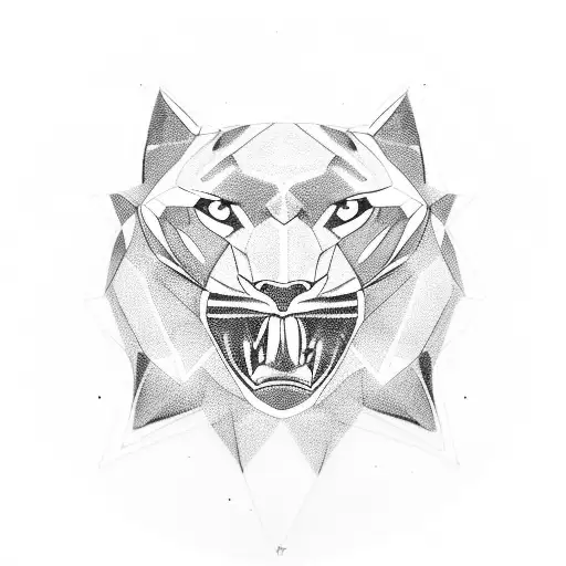 Panther with a black panther beret tattoo design idea