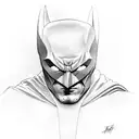 batman dark knight and christian bale tattoo design idea