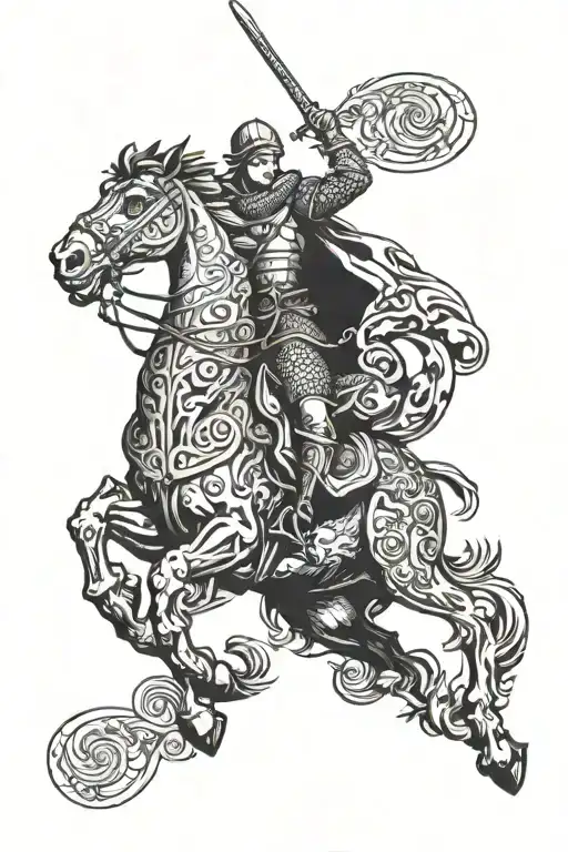 Saint George tattoo design idea