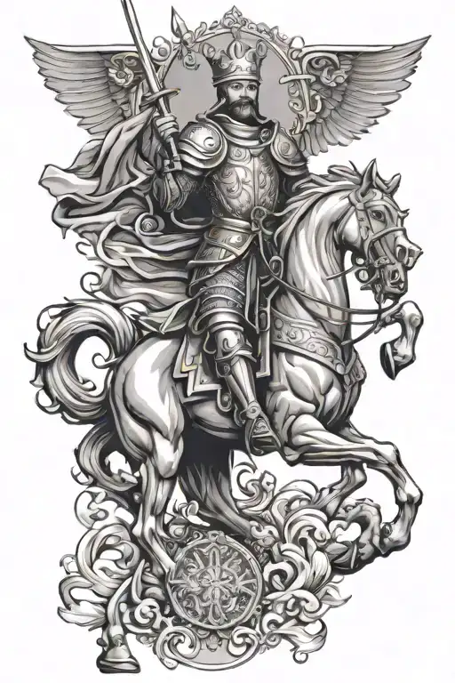 Saint George tattoo design idea