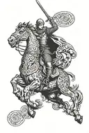 Saint George tattoo design idea