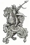 Saint George tattoo design idea
