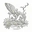 god knows everything happens for a reason I suffer tattoo design idea