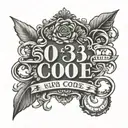 503 area code tattoo design idea