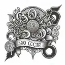 503 area code tattoo design idea