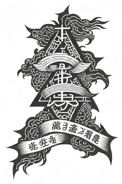 loyalty and commitment translated in japanese text tattoo design idea