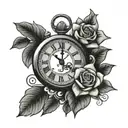 Tattoo of a digital clock showing the time 07:51 to symbolize the birth of a daughter tattoo design idea