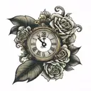 Tattoo of a digital clock showing the time 07:51 to symbolize the birth of a daughter tattoo design idea