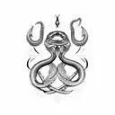 Sword with snake tattoo design idea