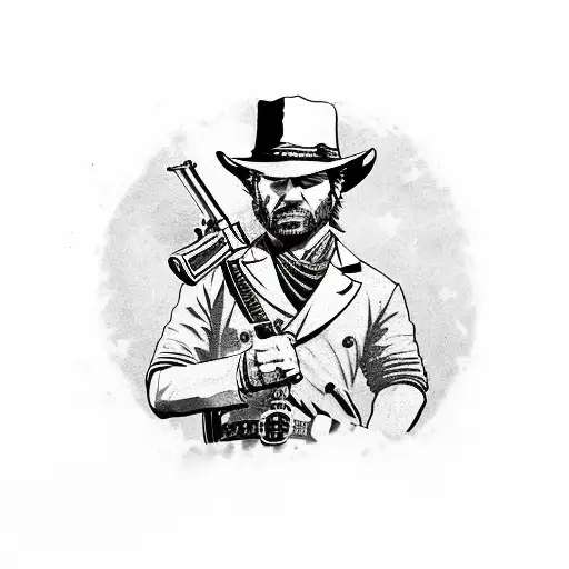 red dead redemption 2 minitattoo tattoo design idea