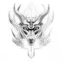 anubis poseidon thor en el brazo tattoo design idea