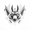 anubis poseidon thor en el brazo tattoo design idea