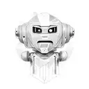 shaka robot arm tattoo design idea