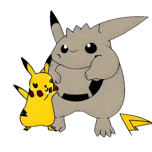 Pikachu on a Nidoking tattoo design idea