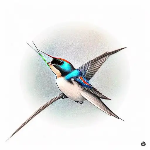 Swallow Bird tattoo design idea