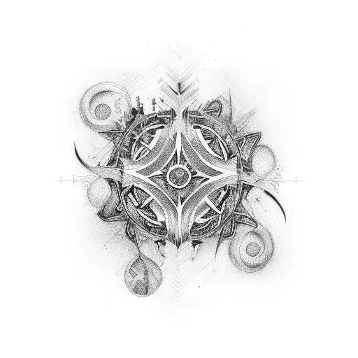 Order and Chaos tattoo design idea