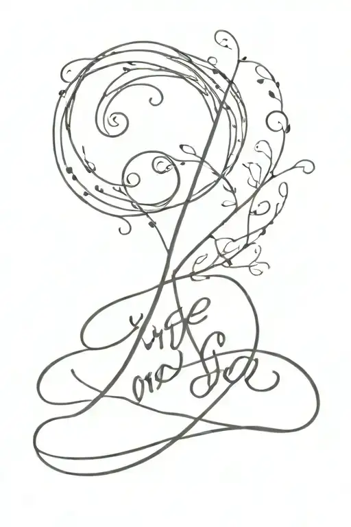 life goes on" tattoo design idea