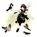 Sparrow tattoo design idea