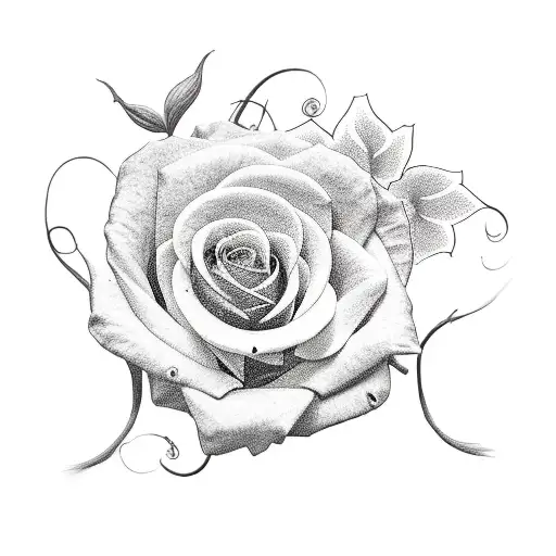 vines with roses going up arm tattoo design idea