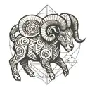 aries ram tattoo design idea