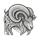 aries ram tattoo design idea
