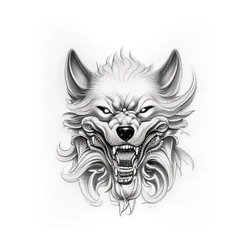 Cerberus tattoo design idea