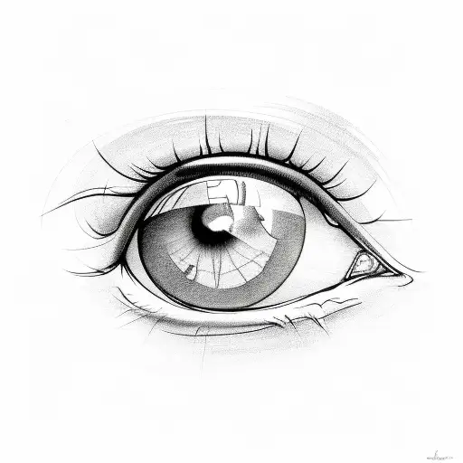 intuition eye tattoo design idea