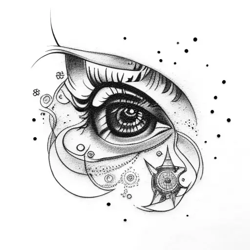 intuition eye tattoo design idea