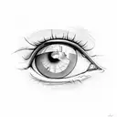 intuition eye tattoo design idea
